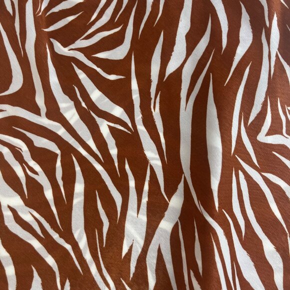 Time And Tru Womens Zebra Print Woven Cami Brown Size Small (4-6) New - Picture 5 of 10